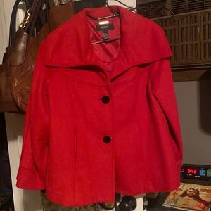 Red Alfani wool coat